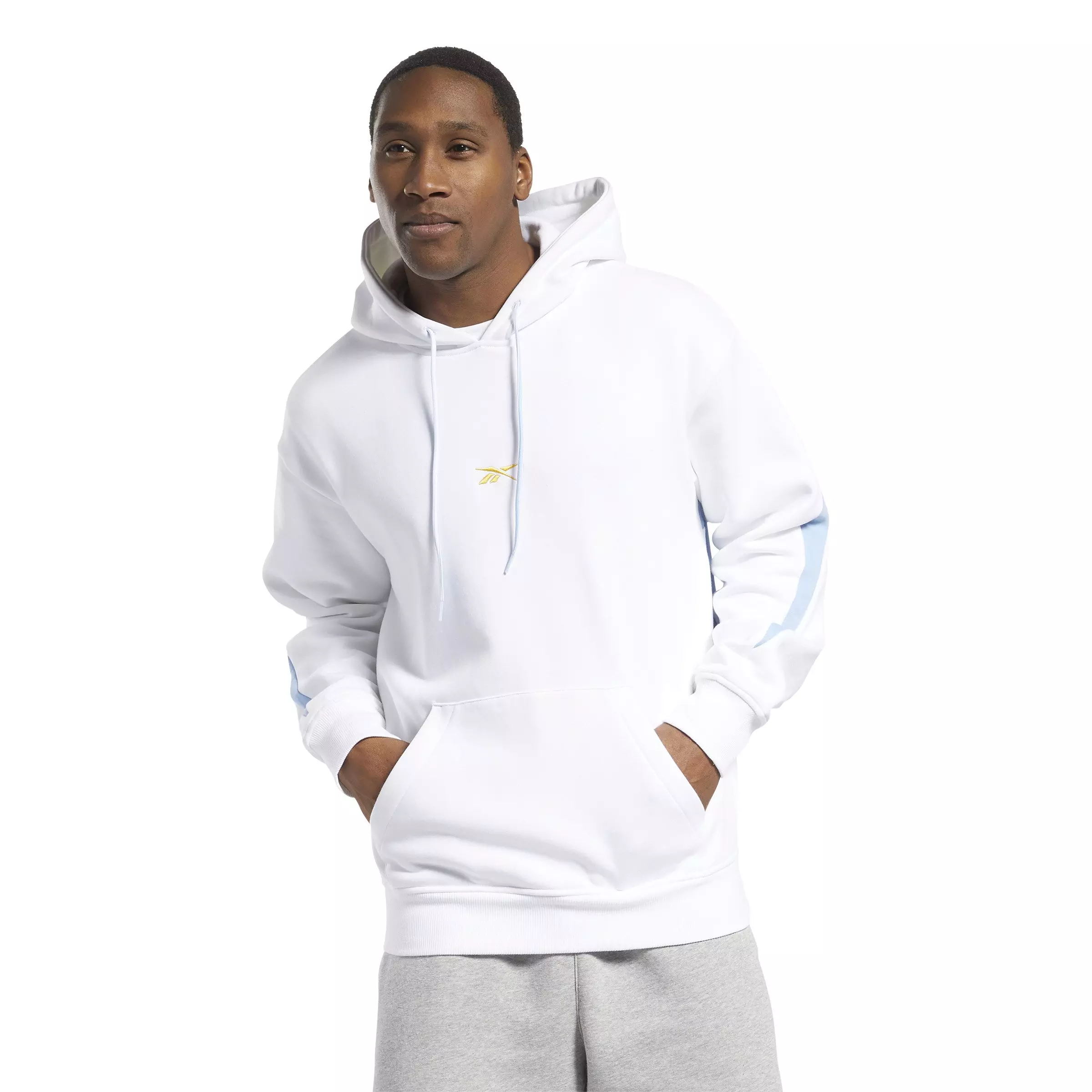 Reebok discount white hoodie